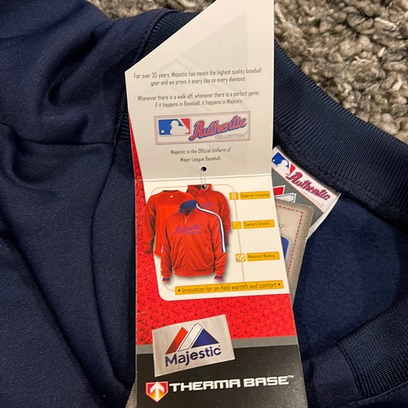 New Milwaukee BREWERS Authentic Majestic Therma Base Pullover - Picture 15 of 15